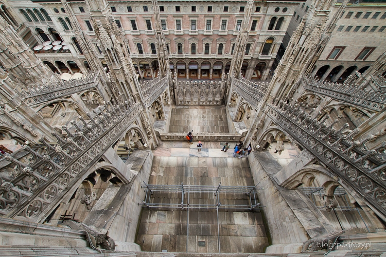 Widok z Katedry w Mediolanie